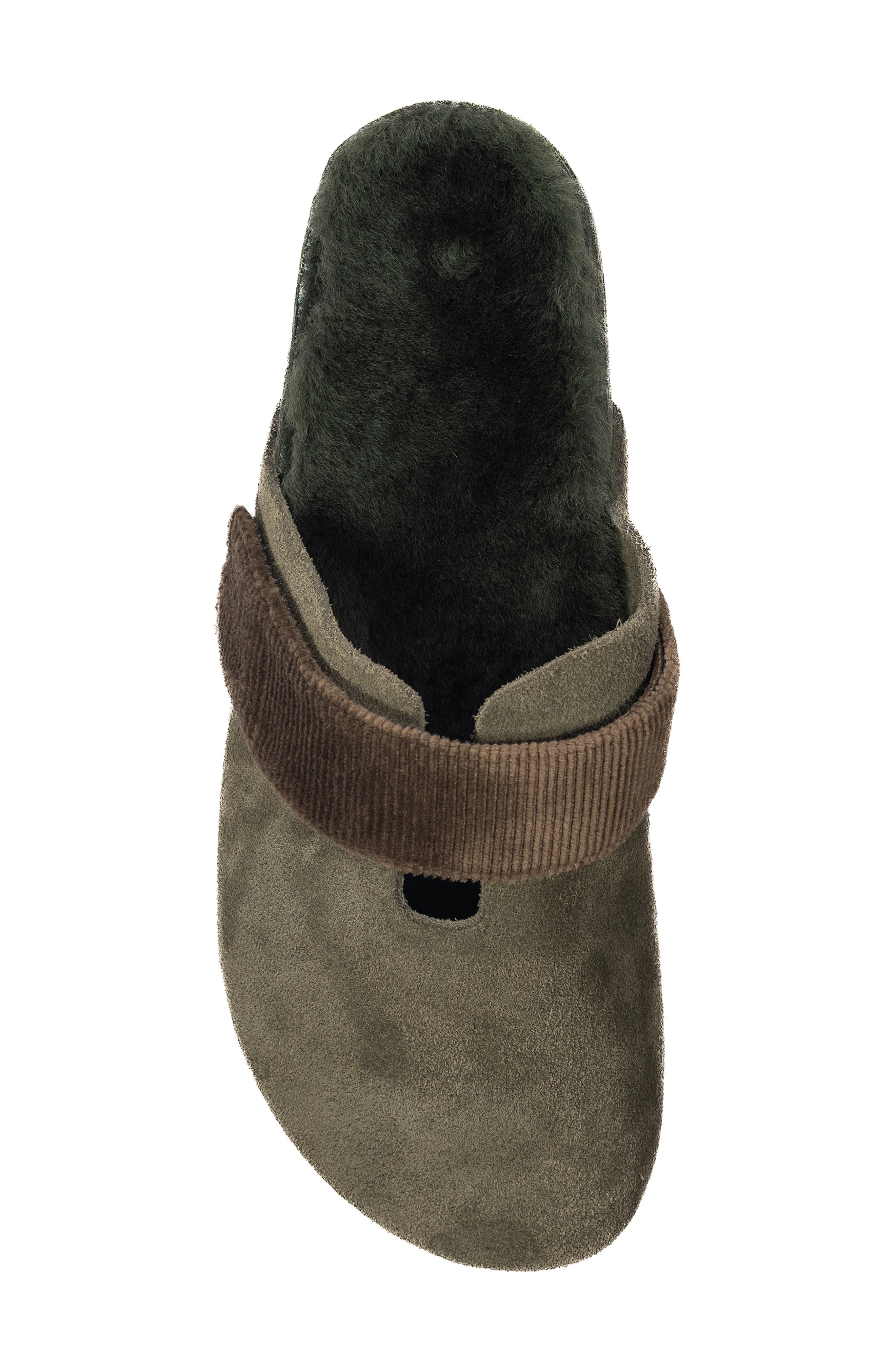 Puente Genuine Shearling Lined Clog, Alternate, color, FOREST