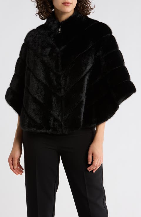 Faux Fur Capelet