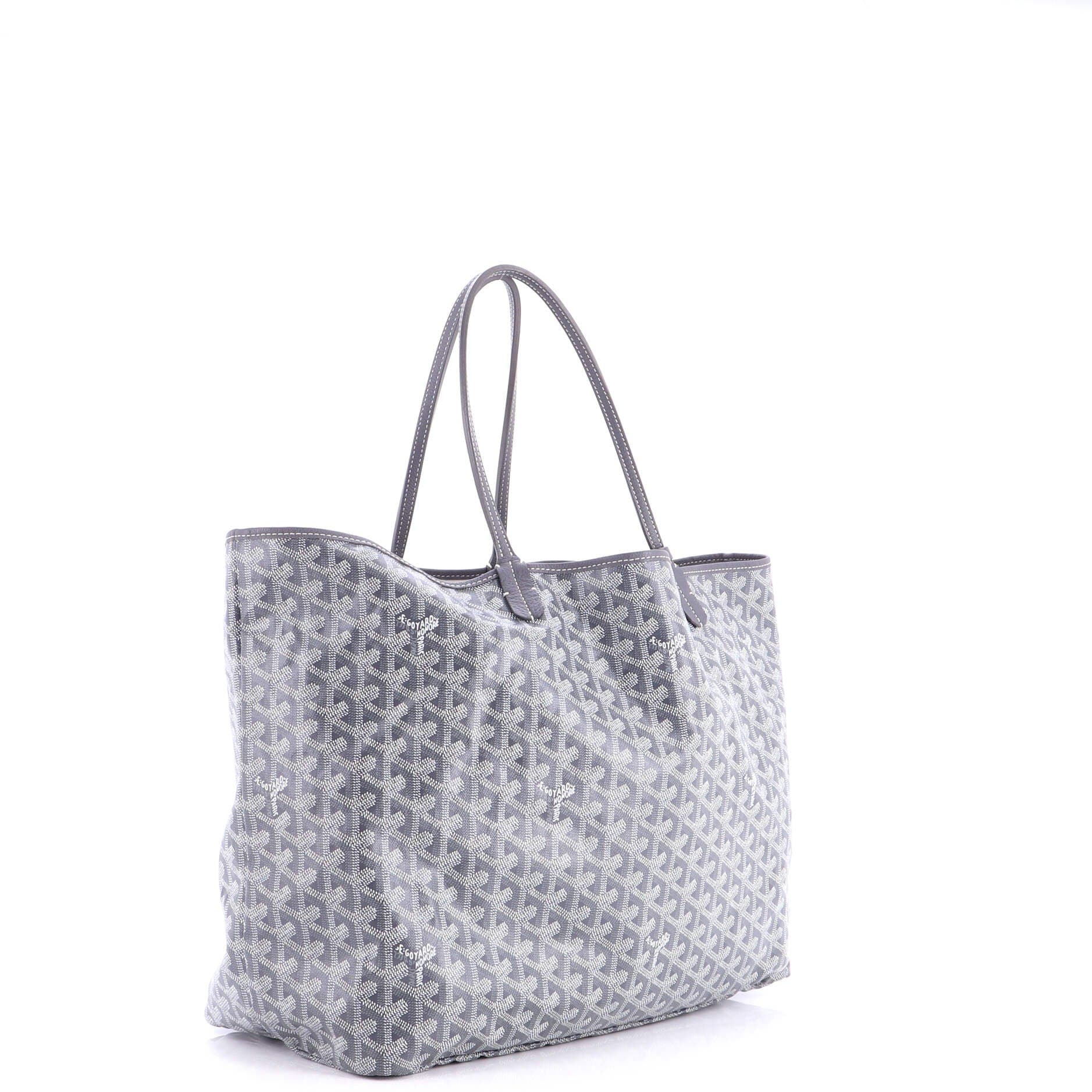 Pre-Owned Goyard Saint Louis Tote Coated Canvas GM, Alternate, color, Gray