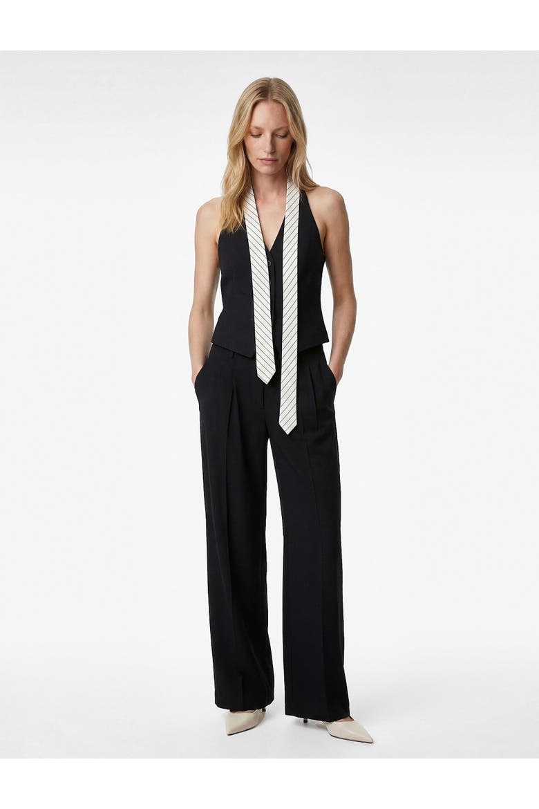 Slim Fit Sleeveless Structured Vest, Alternate, color, NAVY