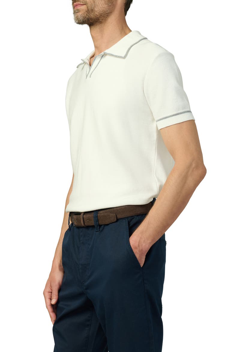 Jimmy Banlon Johnny Collar Polo Sweater, Alternate, color, NATURAL