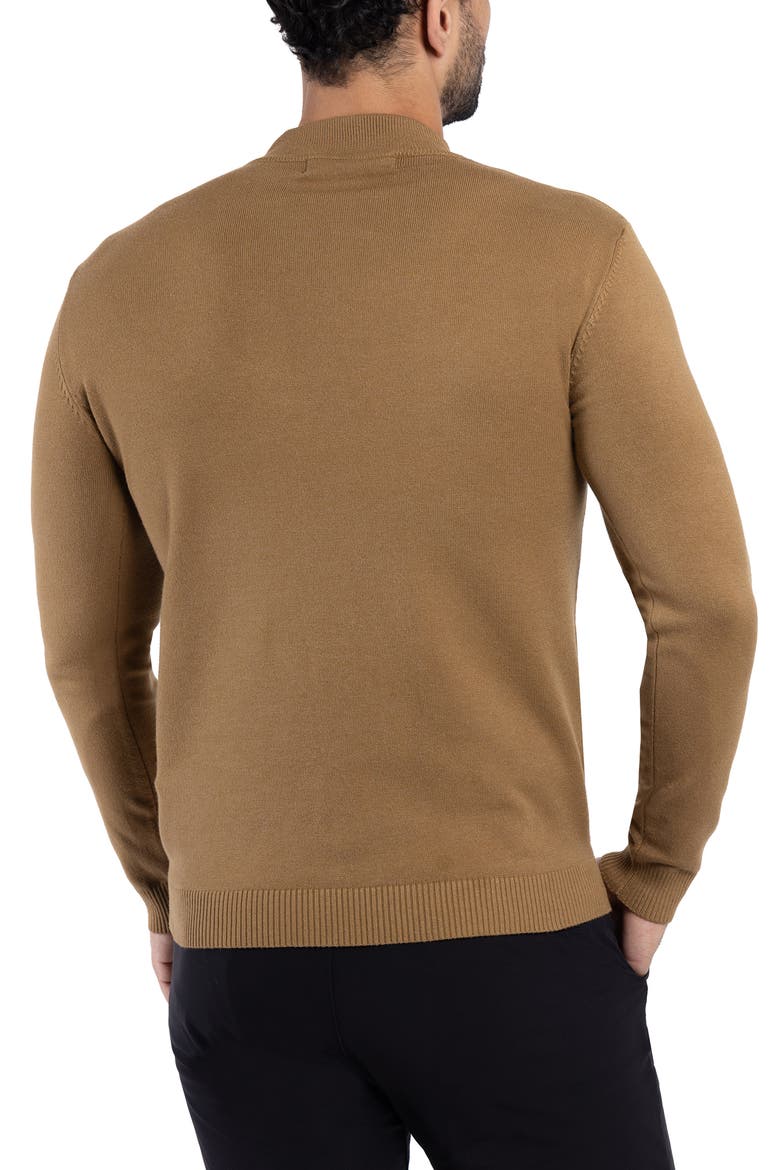 Core Mock Neck Knit Sweater, Alternate, color, BRITISH KHAKI