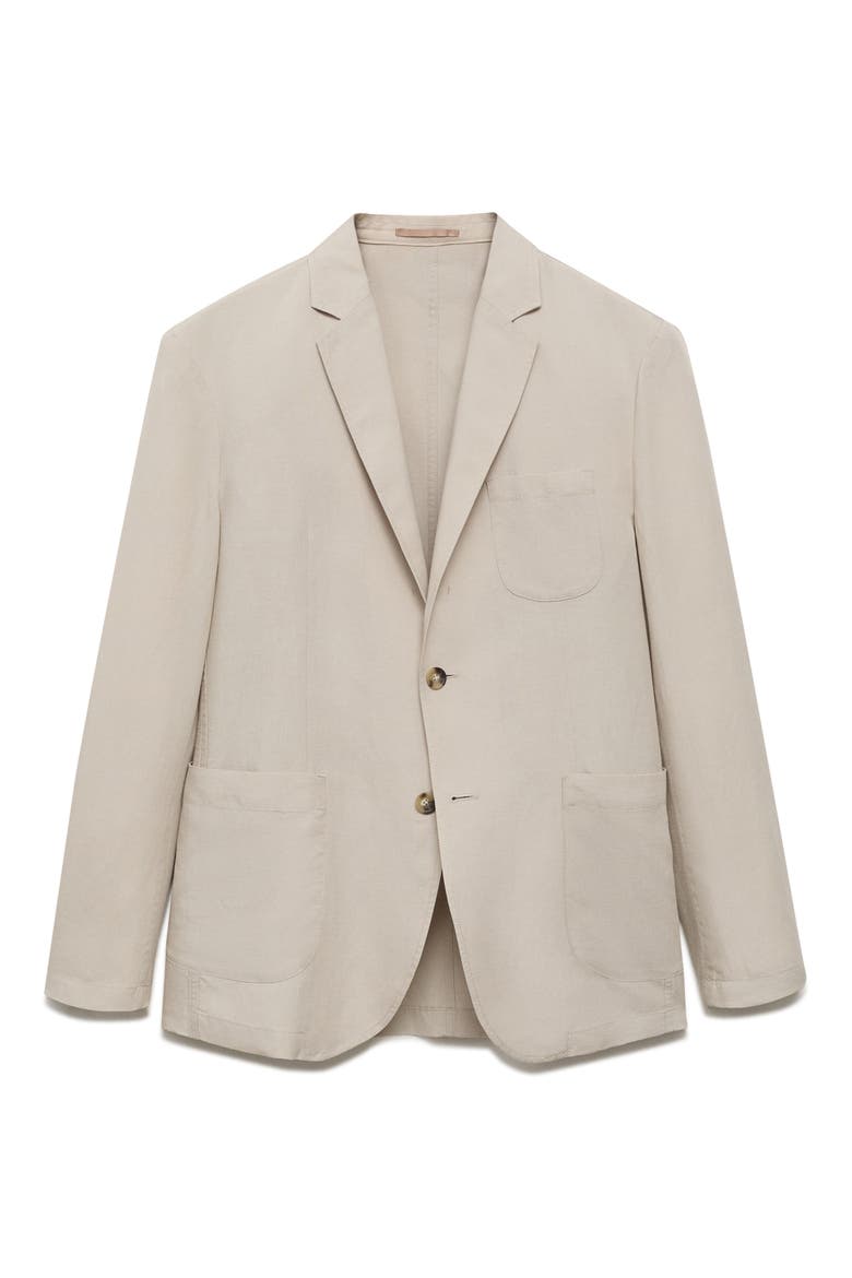 Slim Fit Slub Lyocell & Linen Suit Jacket, Alternate, color, LIGHT BEIGE