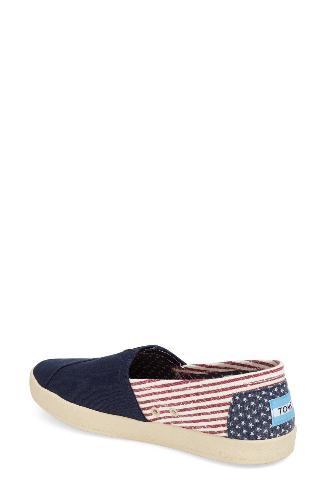 TOMS 'Avalon - American Flag' Slip-On, Alternate, color, 