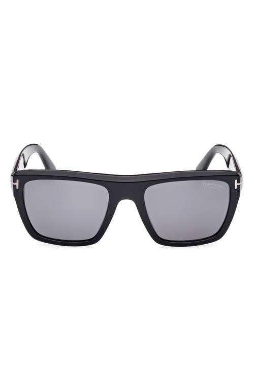 Tom Ford Alberto 55mm Polarized Square Sunglasses
