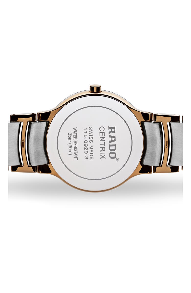 RADO Centrix Bracelet Watch, 38mm, Alternate, color, 