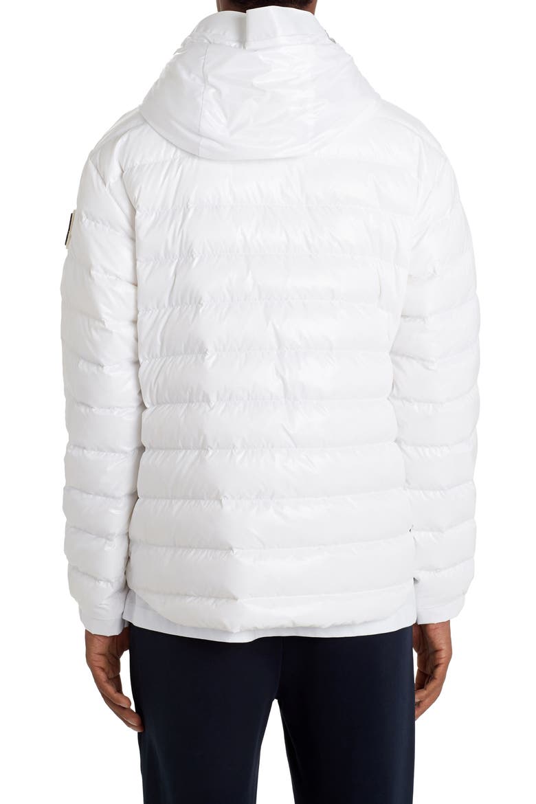 Blesle Water Resistant Down Puffer Coat, Alternate, color, WHITE