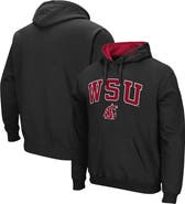 COLOSSEUM Men's Colosseum Black Washington State Cougars Arch & Logo 3.0 Pullover Hoodie