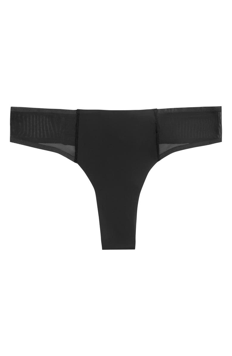 Uwila Warrior Soft Seamless Thong with Mesh, Alternate, color, Tap Shoe Black