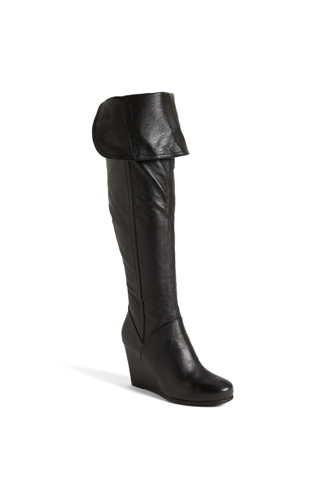 'Vera Cruz' Over the Knee Boot, Main, color, BLACK