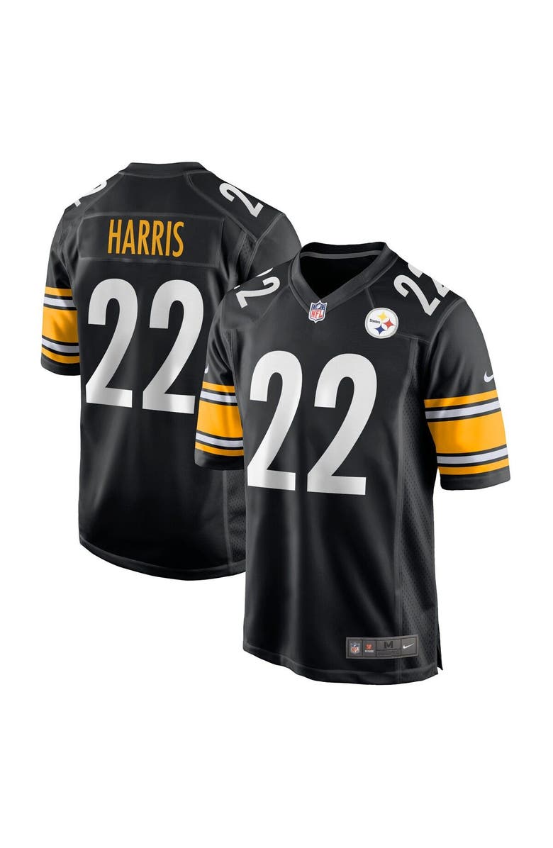 Nike Youth Nike Najee Harris Black Pittsburgh Steelers Game Jersey, Main, color,