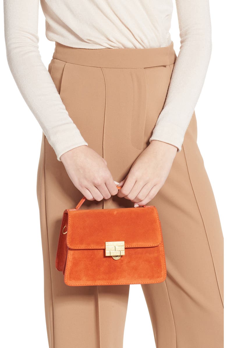 FRAME Le Signature Small Leather Crossbody Bag, Alternate, color,