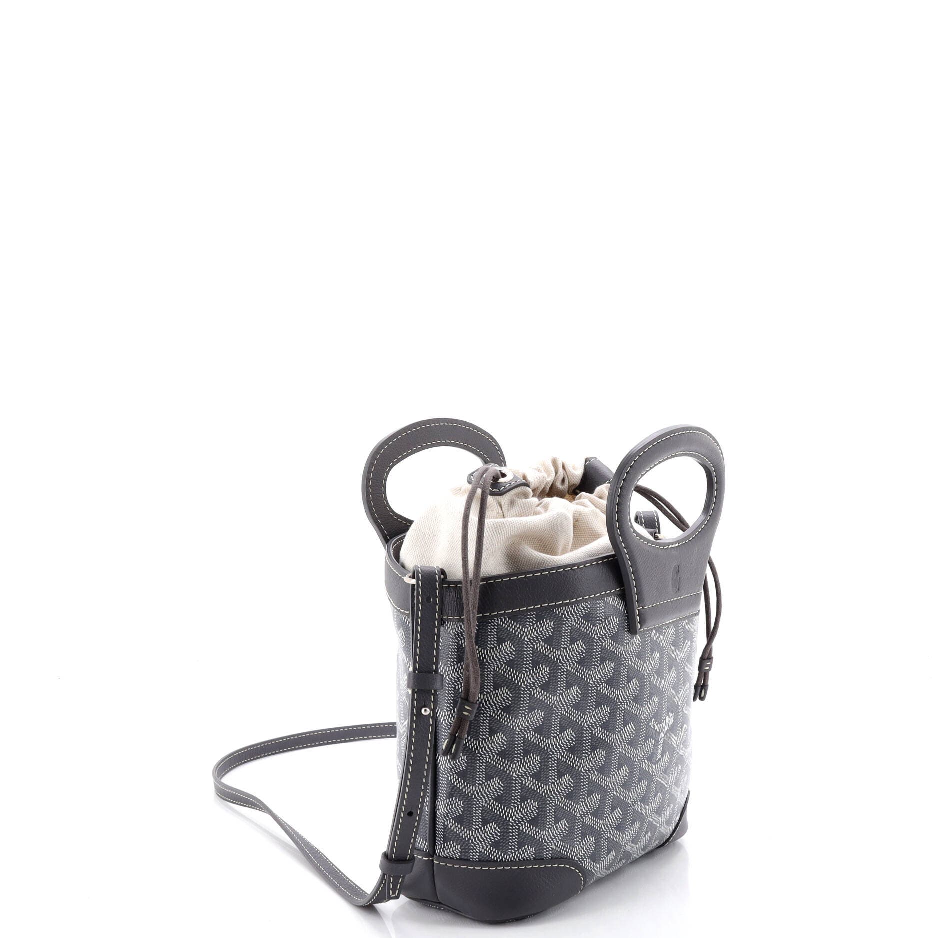 Pre-Owned Goyard Beluga Bag Coated Canvas Mini, Alternate, color, Gray