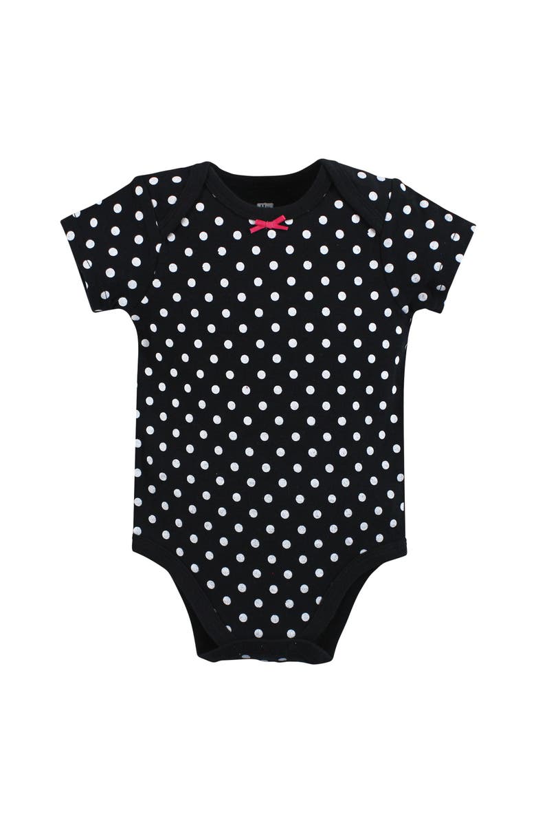 Hudson Baby Three-Piece Set of Cotton Bodysuits, Alternate, color, Mommy Latte