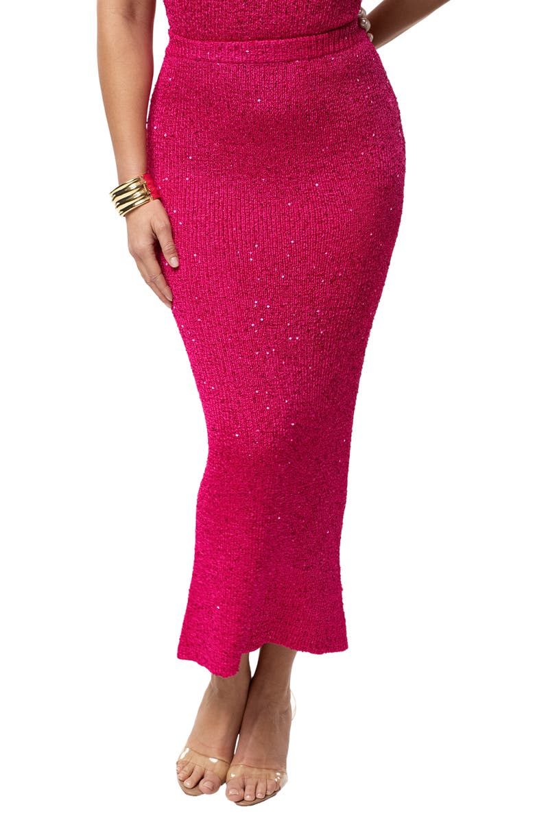 JLUXLABEL Palace Sequin Sleeveless Top & Skirt, Alternate, color, Pink