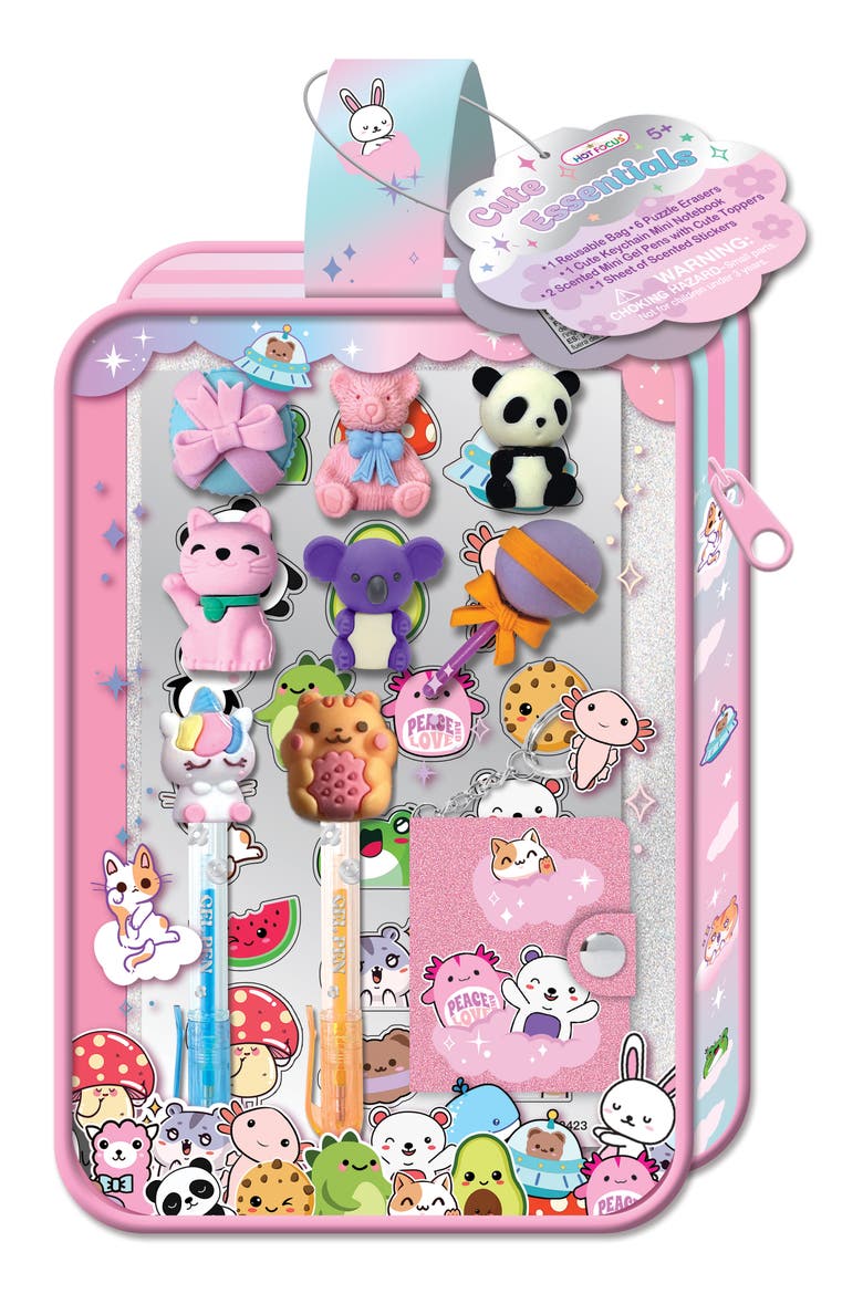 Kids' Cute Stationary Essentials Kit, Main, color, MULTI COLOR