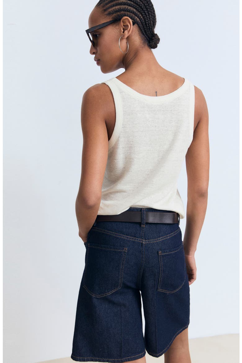 Linen Sweater Tank, Alternate, color, ECRU