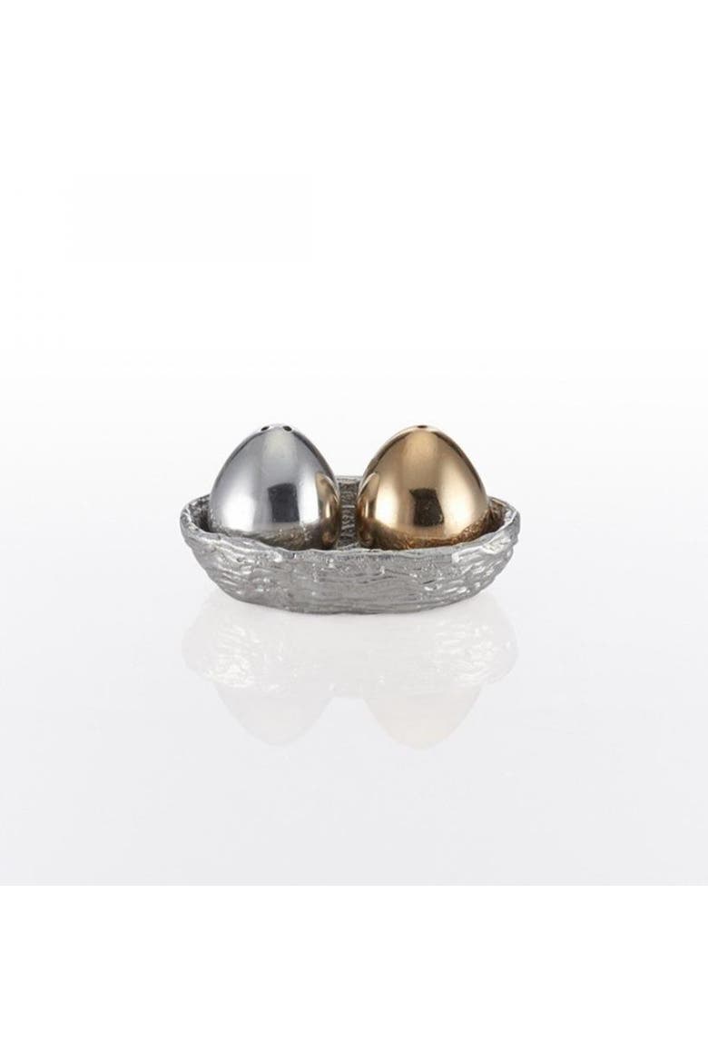 Nest Salt And Pepper w/ Tray, Main, color, Gold