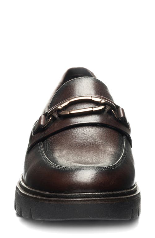Ara Camellia Lug Sole Bit Loafer In Brown