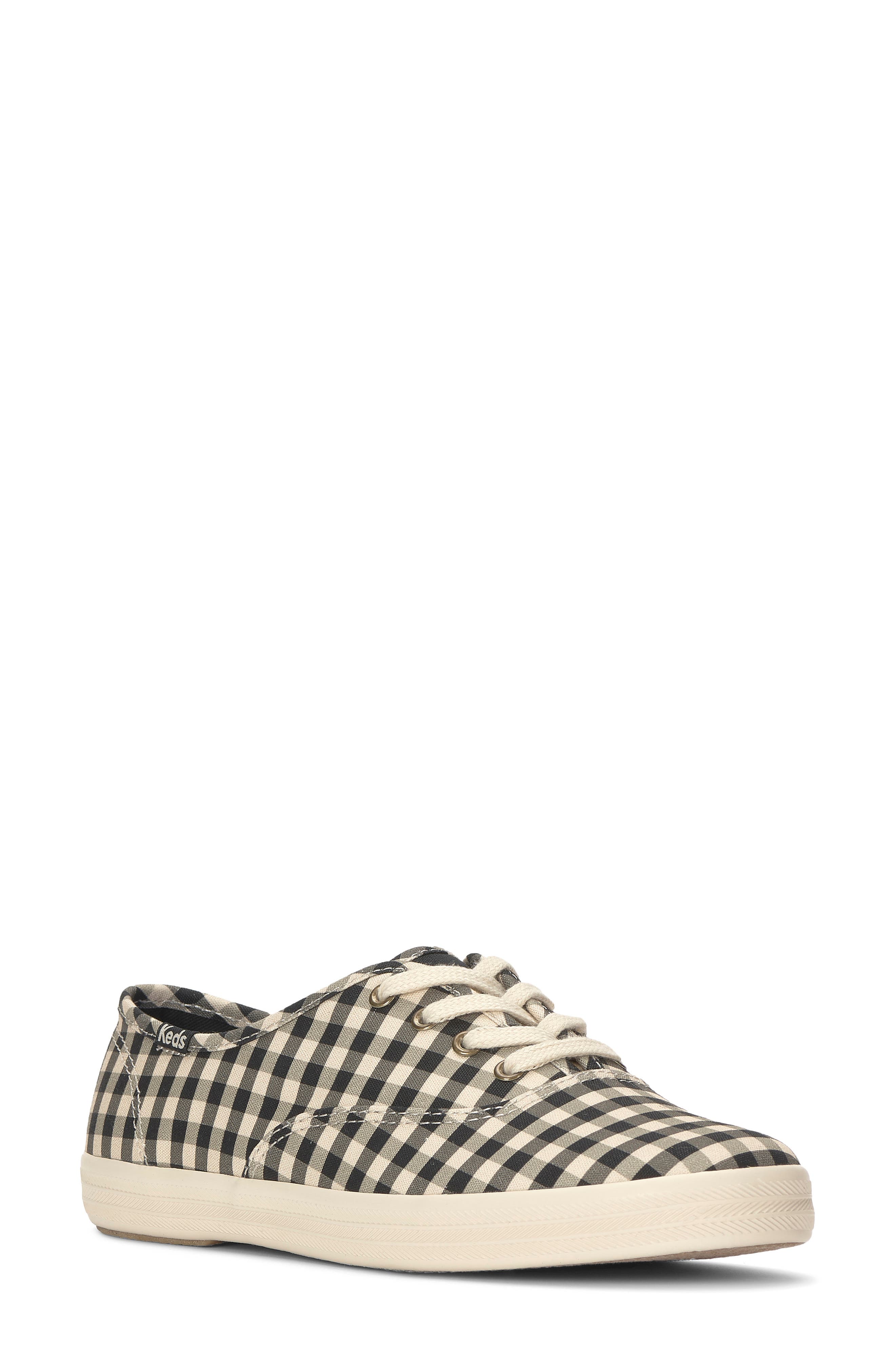 Champ Lace-Up Sneaker, Main, color, BLACK/ PARCHMENT