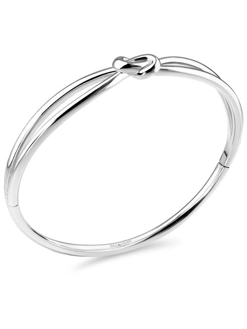 Devata Love Knot Bangle Bracelet In Metallic