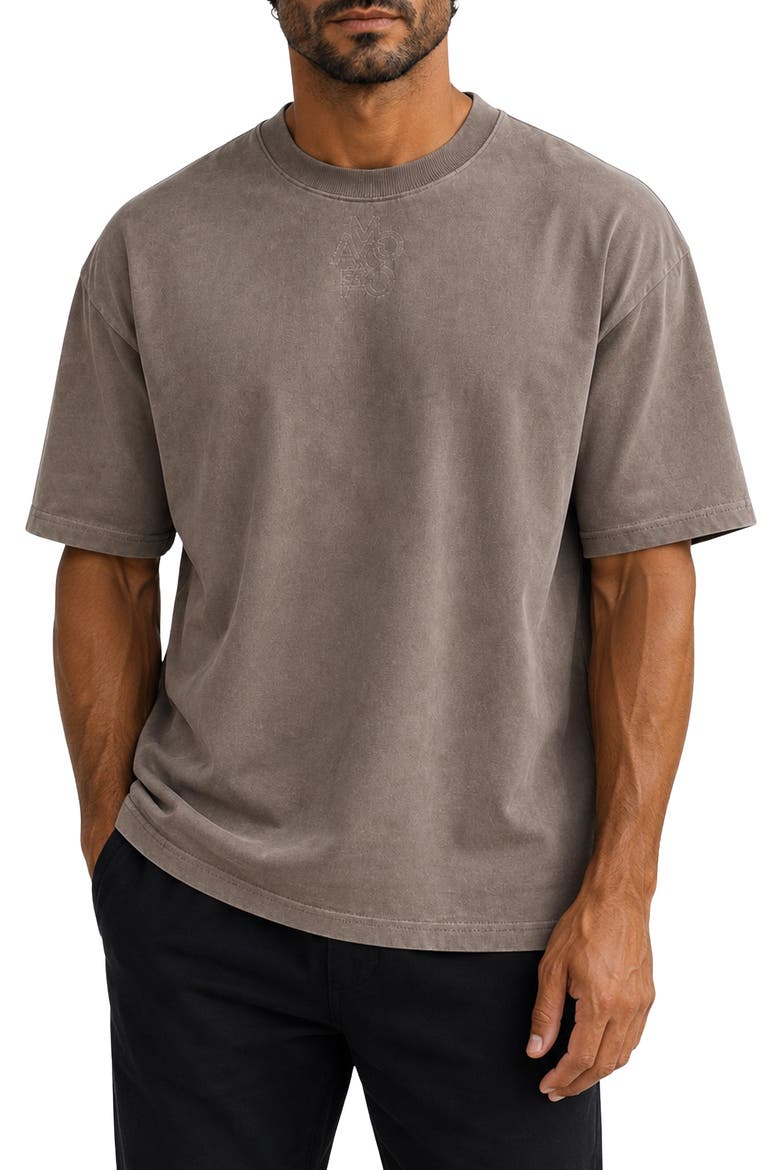 Marthyr Cotton Blend T-Shirt, Main, color, BROWN