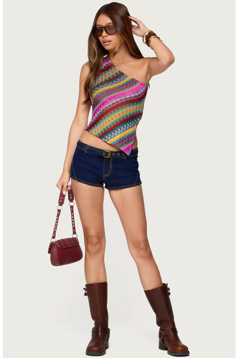 Ruelle Open Back Asymmetric Top, Alternate, color, MIX