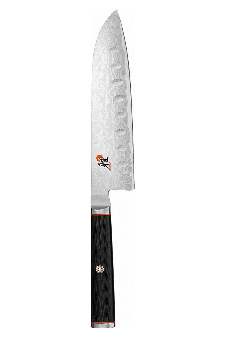 Kaizen 5.5-Inch Hollow Edge Santoku Knife, Main, color, STAINLESS STEEL