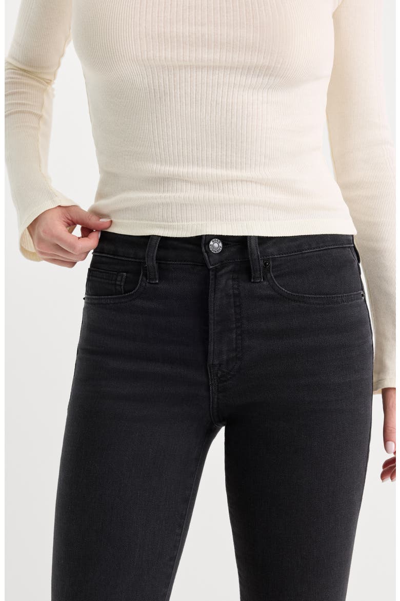 Good Legs High Waist Crop Mini Boot Jeans, Alternate, color, BLACK442
