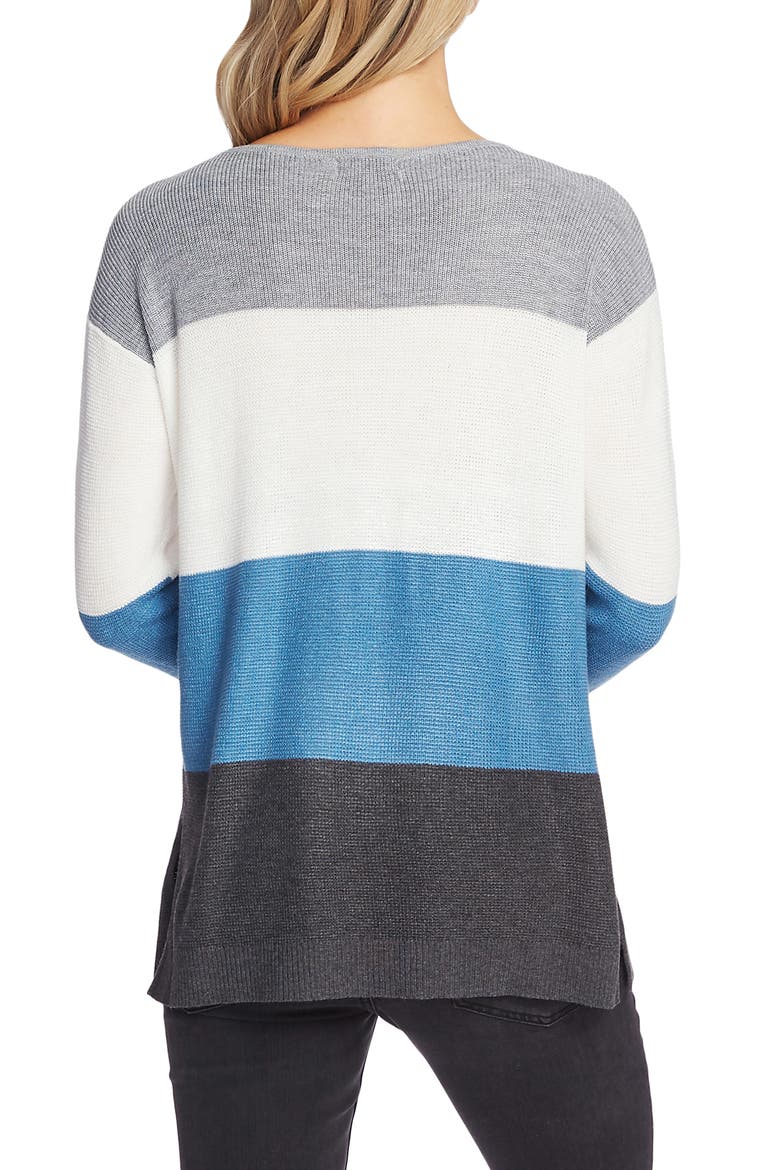 Colorblock Pocket Sweater, Alternate, color, MED HEATHER GREY