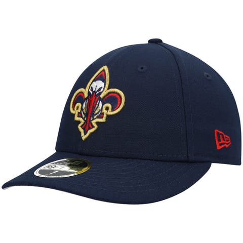 Men's New Era Navy New Orleans Pelicans Team Logo Low Profile 59FIFTY Fitted Hat