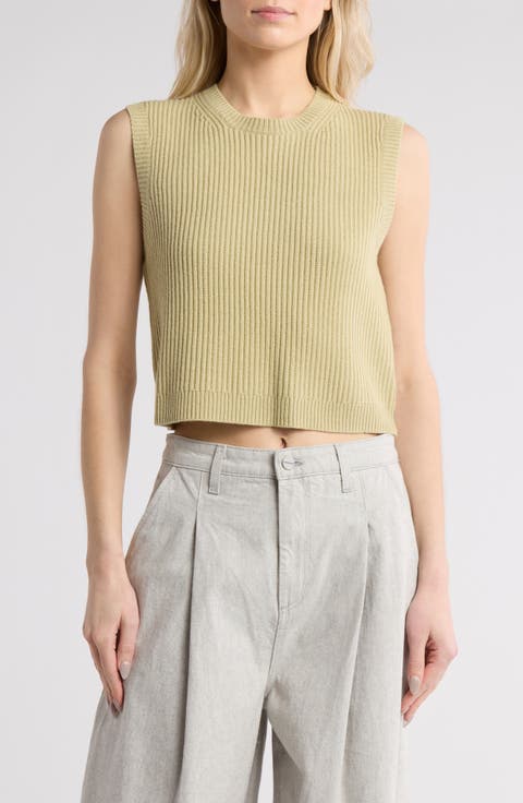 Ribbed Cashmere Sweater Vest