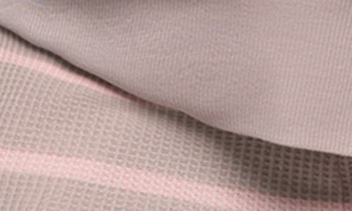 Felina Jolie Thermal Knit Hoodie Pajamas In Gray