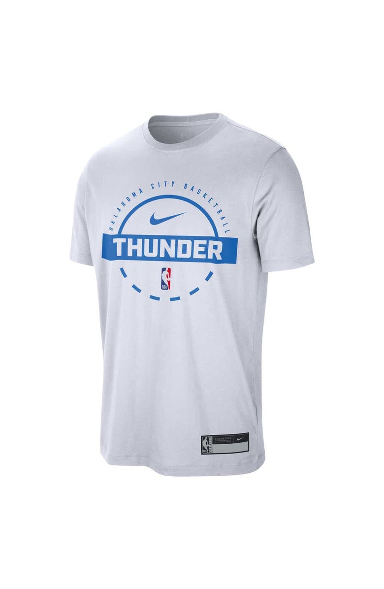 Nike Men's Nike White Oklahoma City Thunder 2025/26 On-Court Flare Performance Practice T-Shirt, Alternate, color, White