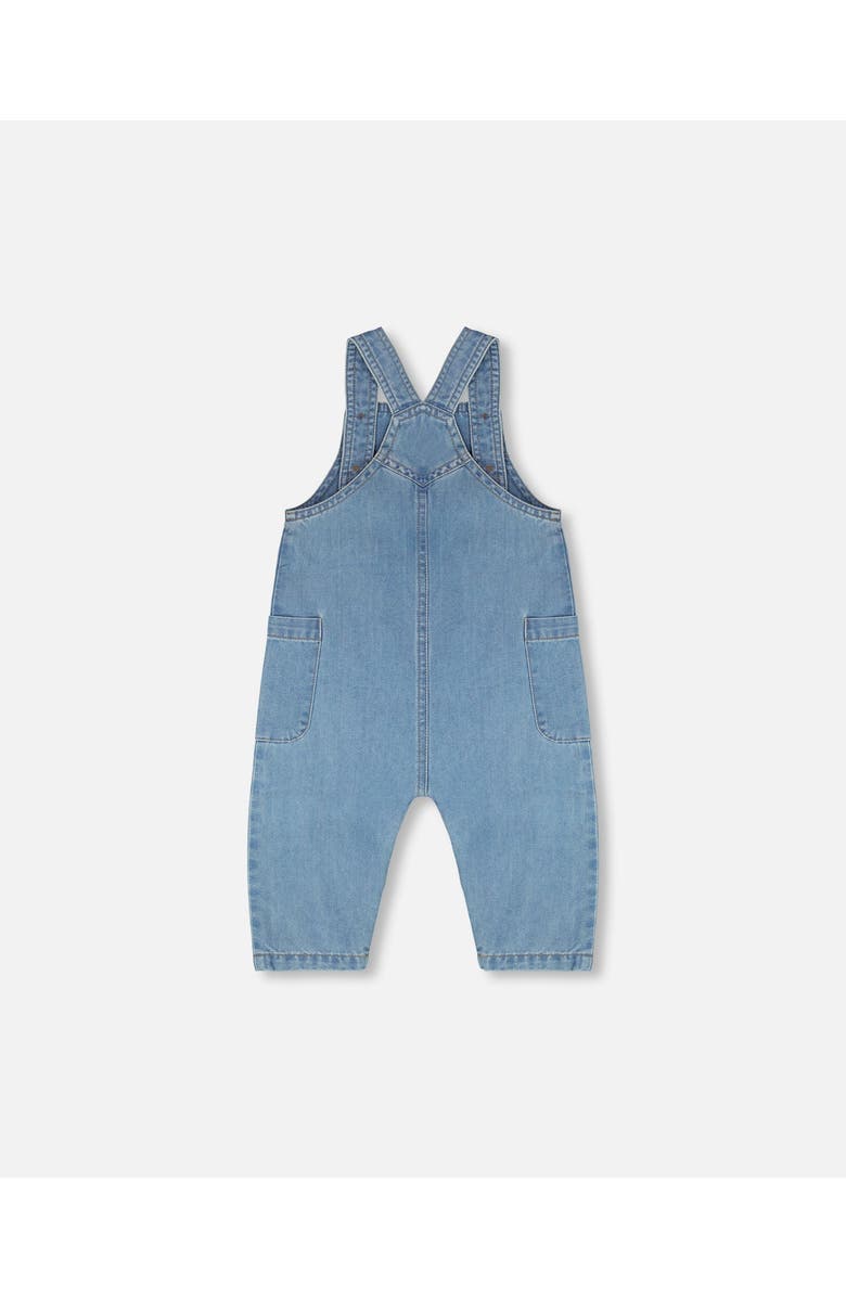 Deux par Deux Sleeveless One-Piece Chambray Overall, Alternate, color, Light Blue Denim