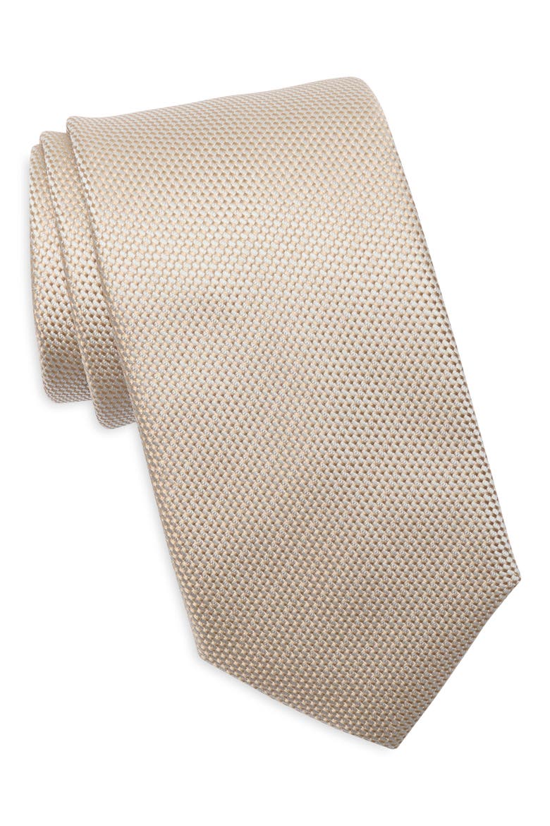 Dolley Textured Tie, Main, color, CHAMPAGNE