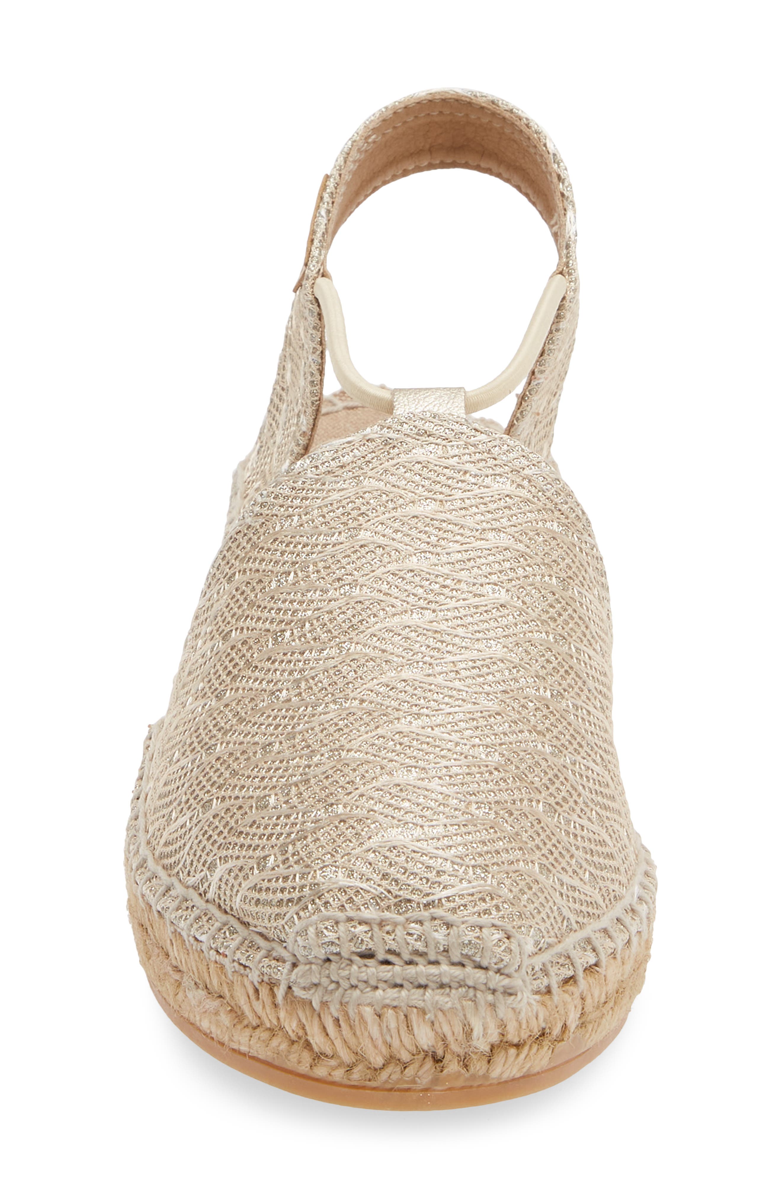 Nerea Espadrille Flat, Alternate, color, PLATINUM