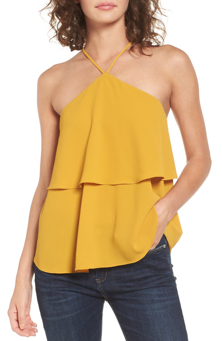 Love, Fire Tiered Halter Top, Main, color, 