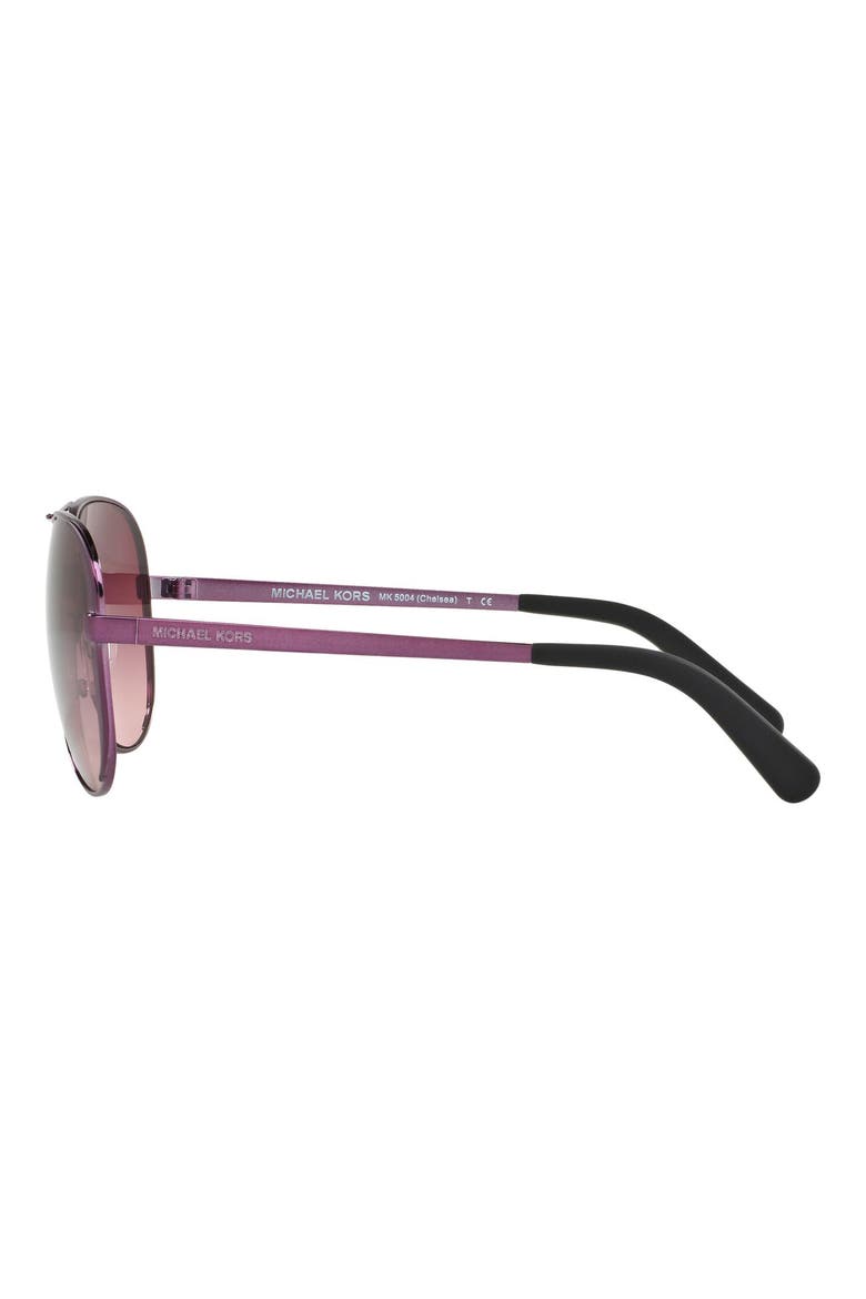 Collection 59mm Aviator Sunglasses, Alternate, color, PLUM/ BURGUNDY GRADIENT