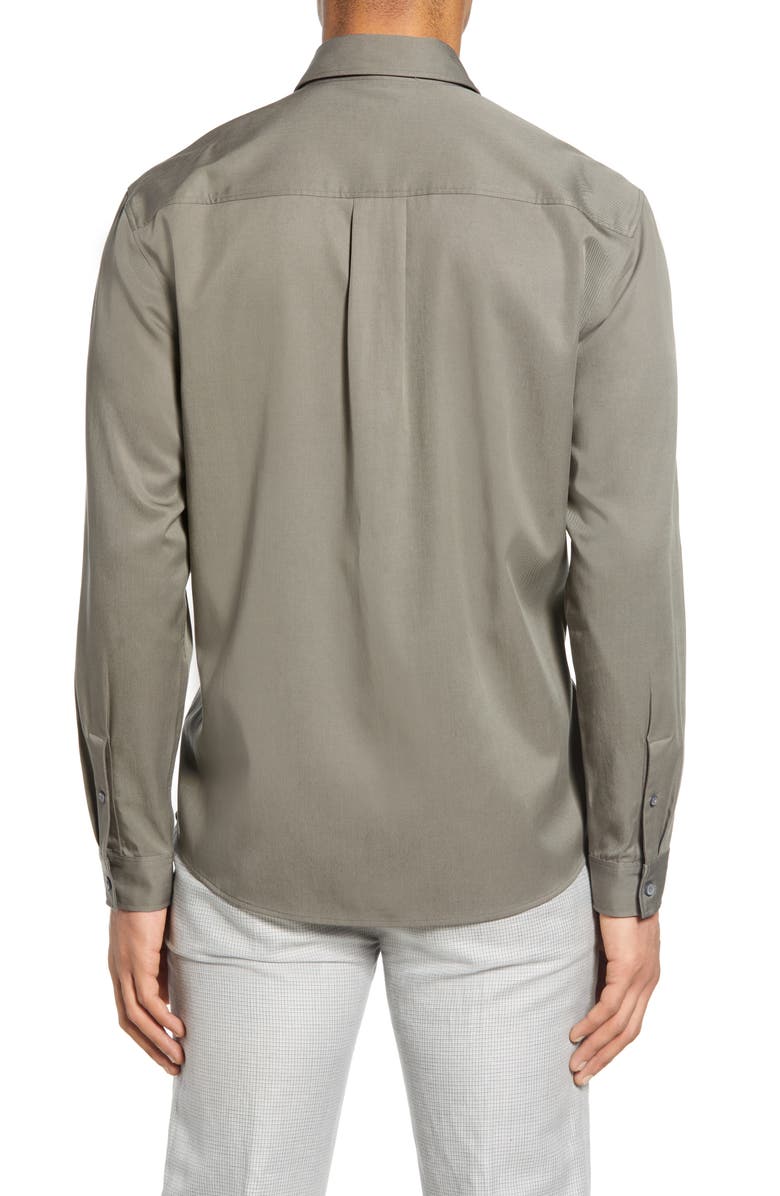 Club Monaco Solid Button-Up Shirt, Alternate, color,