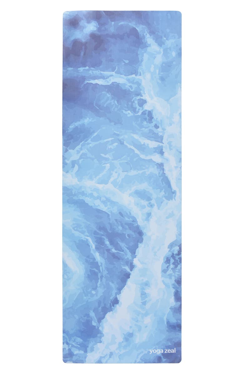 yoga zeal Ocean Print Yoga Mat, Main, color, 