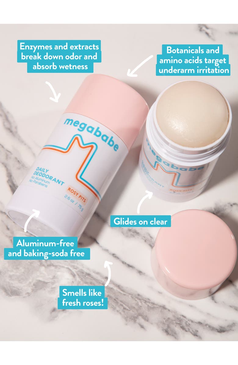 Megababe Rosy Pits Aluminum Free Deodorant, Alternate, color, 