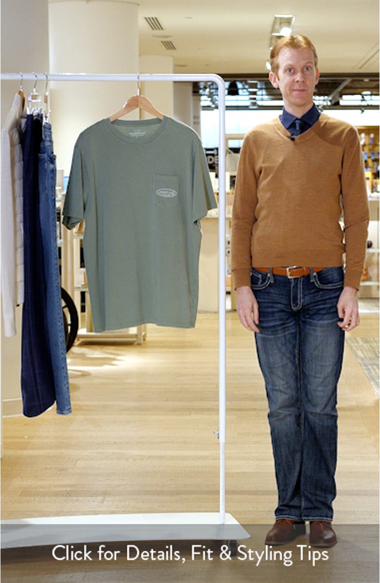 Outlined Surf Logo Short Sleeve Graphic T-Shirt, sales video thumbnail