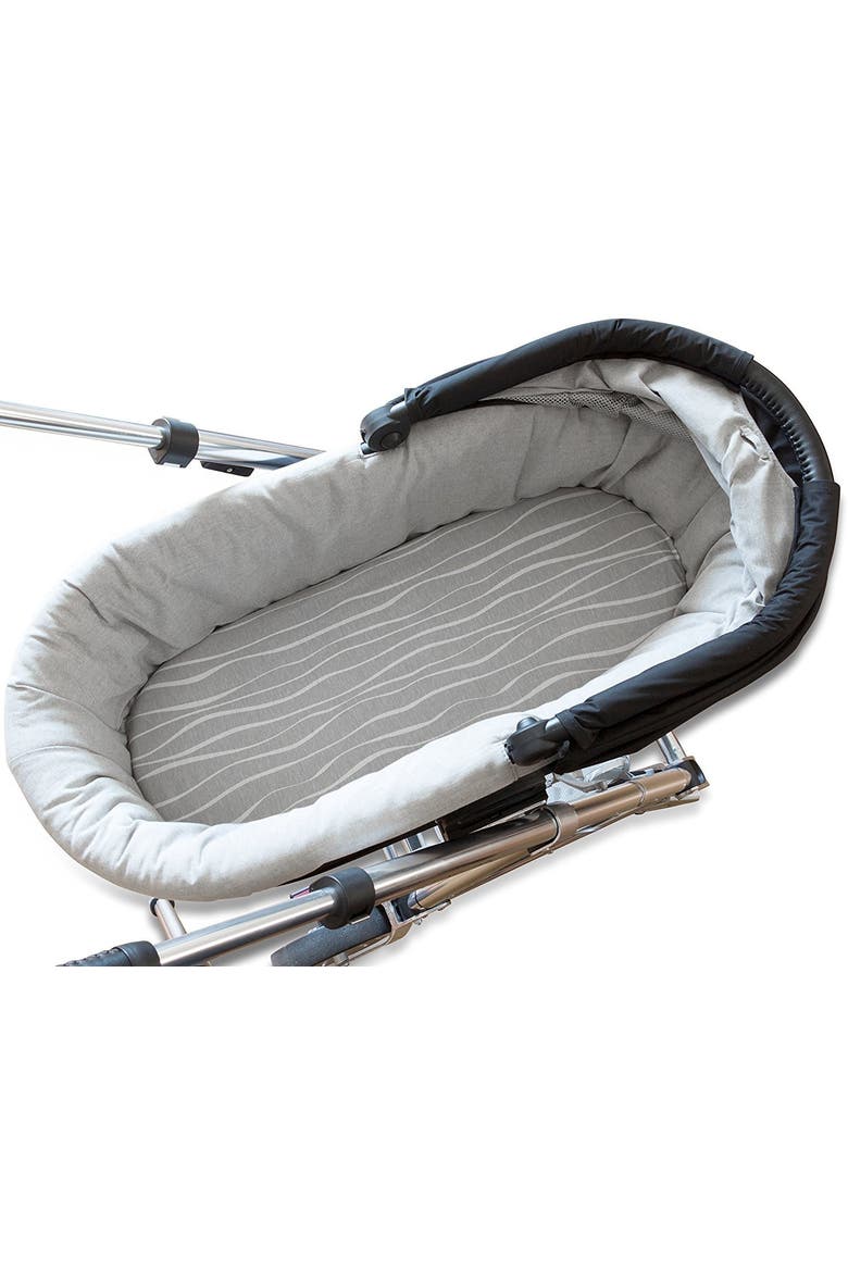 Baby Fitted Bassinet Sheet 2 Pack, Alternate, color, Grey & White Abstract