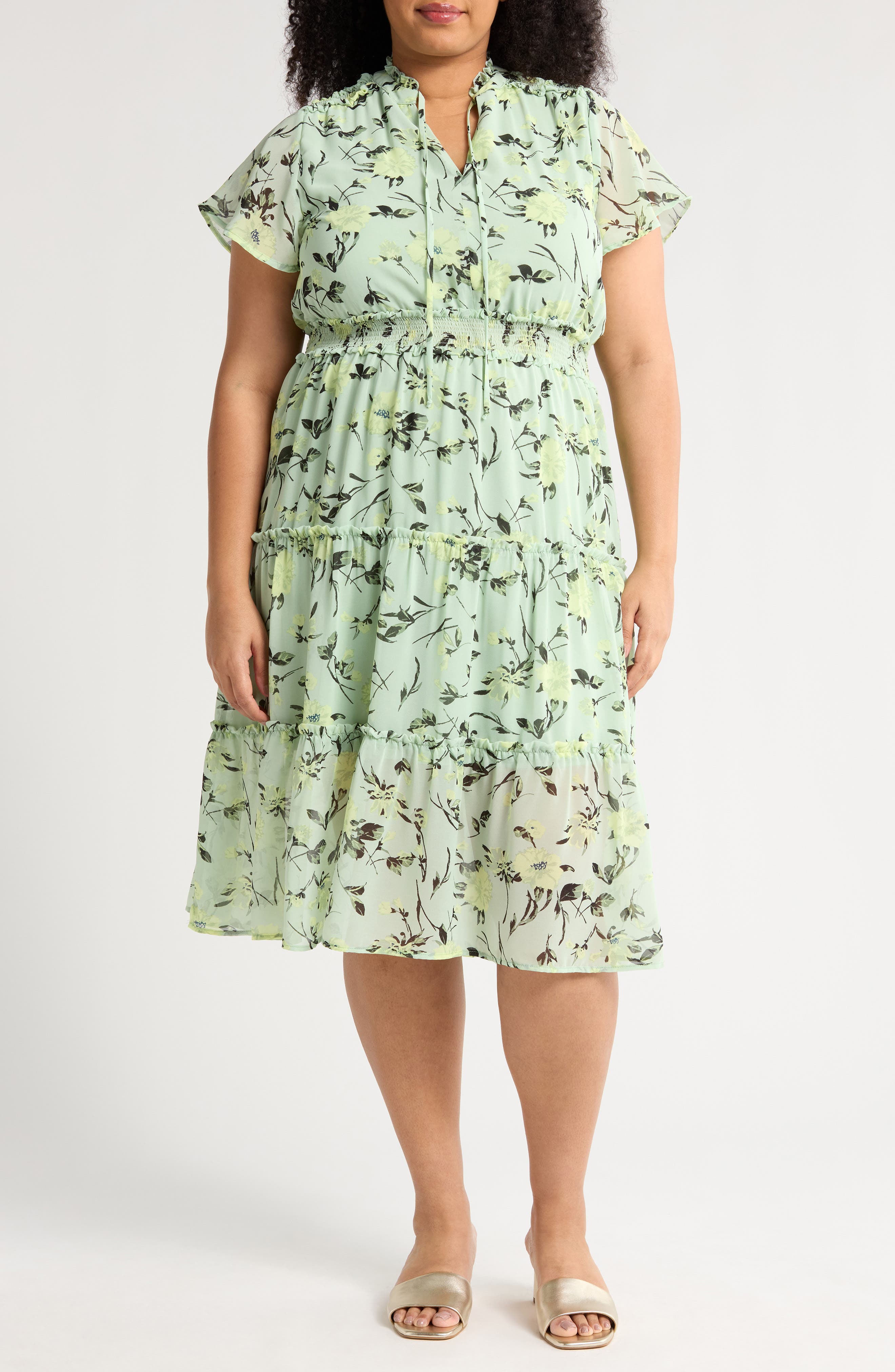 Melrose and Market Tiered Midi Dress
