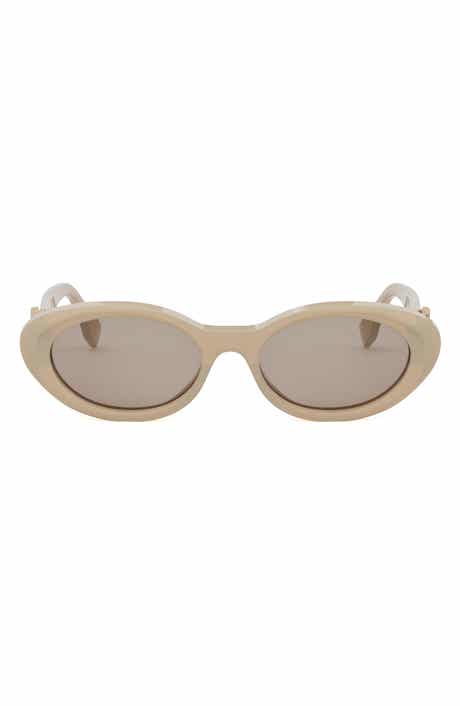 'Fendi Diamonds 53mm Oval Sunglasses