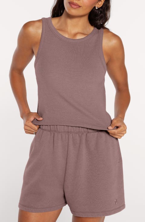 Slinky Rib Knit Stretch Modal Jersey Tank
