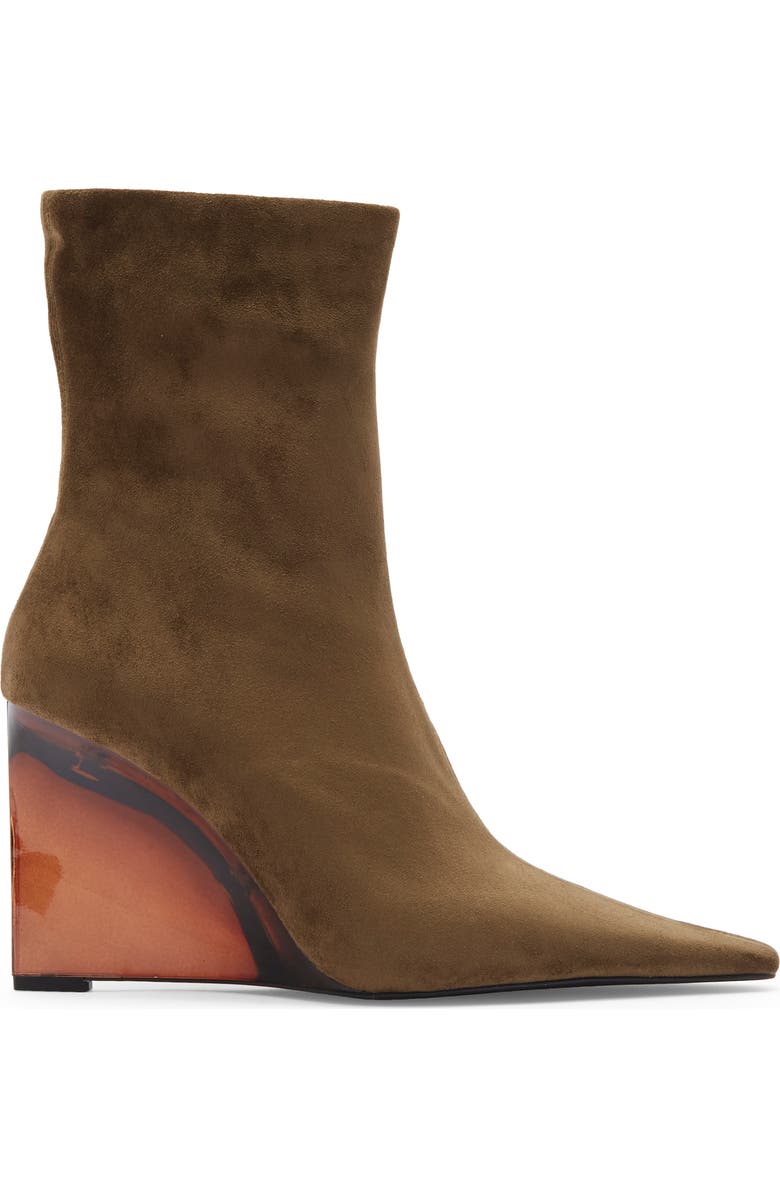 Jeffrey Campbell Beth Ann Wedge Bootie, Alternate, color, Khaki Suede Combo