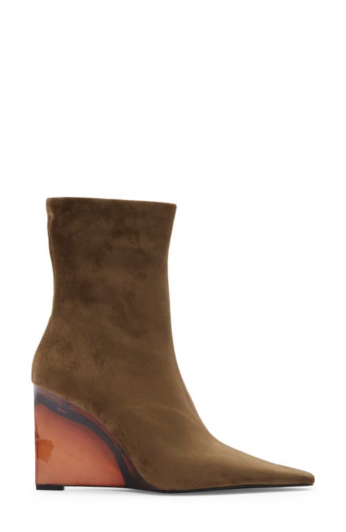 Jeffrey Campbell Beth Ann Wedge Bootie In Brown