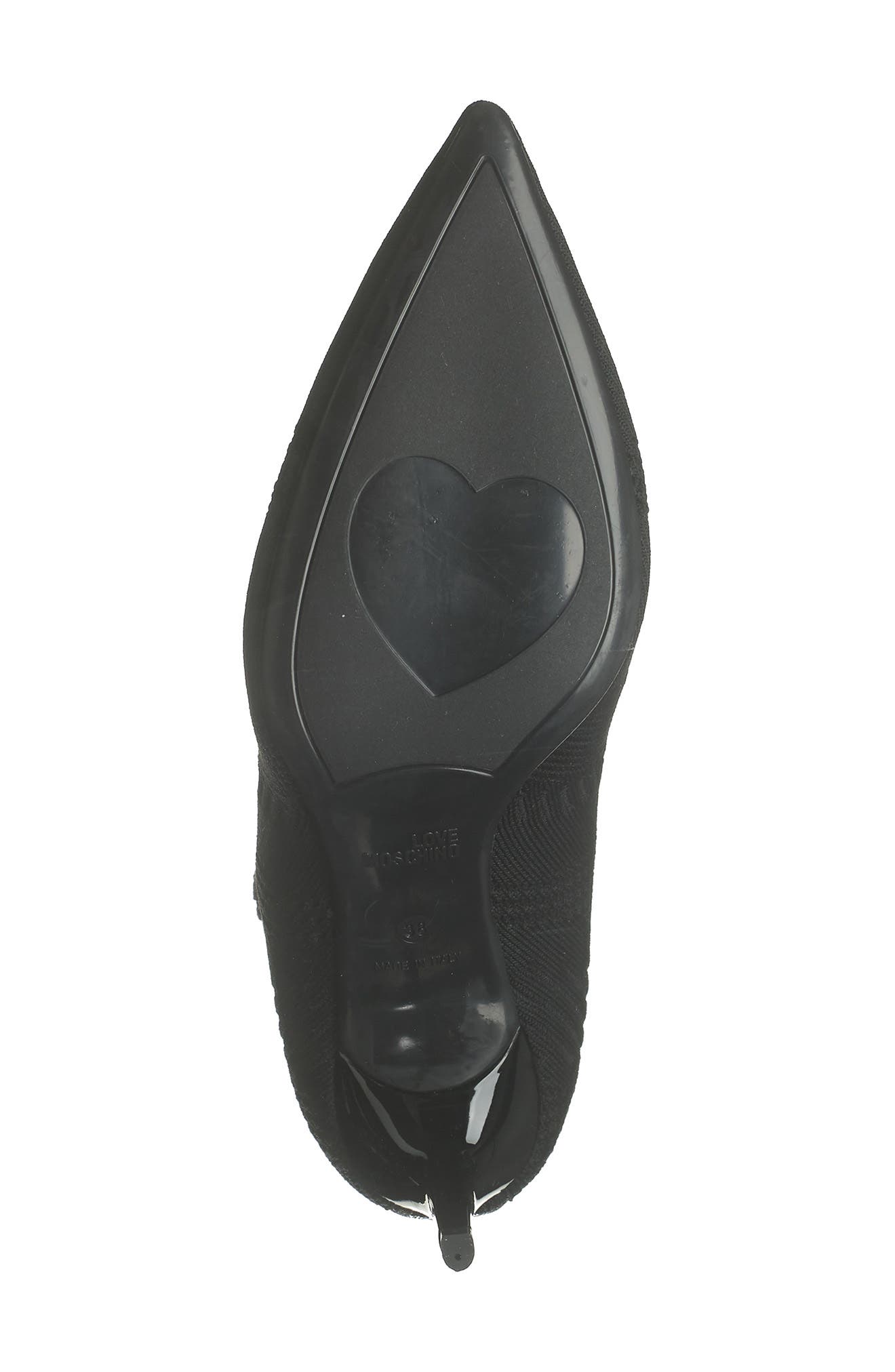 Love Moschino Sock Knit Bootie, Alternate, color, 